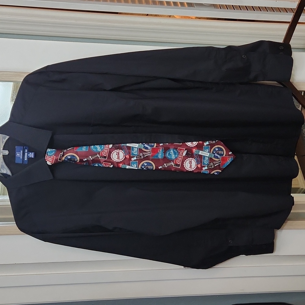 Coca Cola Classic Red and Blue Tie